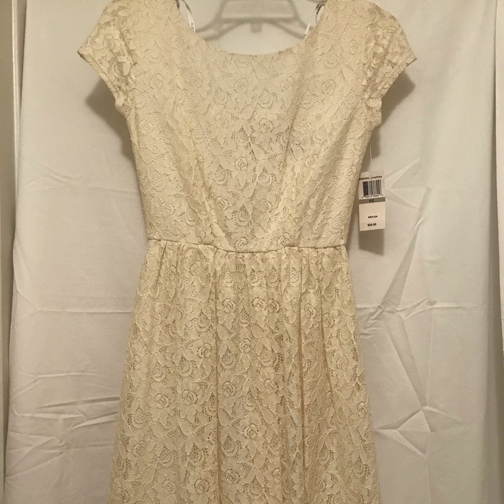 NWT White lace dress from Macy’s